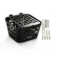 Front Bike Basket Molded Cycle Basket with Lid Long-Lasting for Commuting