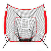 Softball Practice Net with Target Freestanding Baseball Practice Stable for Backyard