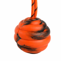 Durable Rubber Dog Chew, Interactive Pet Training Ball, Teeth Cleaning Molar Rope, Puppy Bite Resistant Plaything, 168g