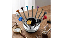 12 Pieces Screwdriver Set with Rotating Base Compact Screwdriver Set Precision Screwdrivers Multi-Function Tool Kit