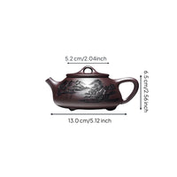 Handmade Yixing Lavender Clay Teapot, Large Capacity