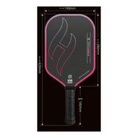2 Pieces Pickleball Paddle Set with Balls Carbon Fiber Pickleball Set with Bag Sporting Goods Matte Long-Lasting for Players
