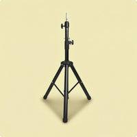 Folding Mannequin Head Tripod Stand Three-Legged Adjustable Hairpiece Stand Tripod Matte Black Hairpiece Head Holder Foldable