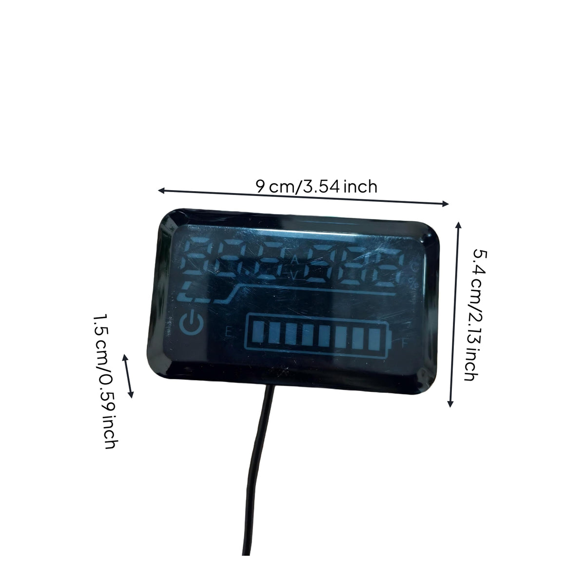 Electric Vehicle Battery Display Leadalkaline EV Battery Monitor Digital Voltmeter Real-Time Monitoring Stable Readings