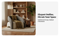 Stylish Upholstered Sifrom Chair Luxury Feel plush Single Sofa Mofromrn fromsign Indoor Furniture Comfortable Seating for Homeowners, Interior fromsigners, Book Lovers, Living Room, Bedroom, study corner, Lounge Area