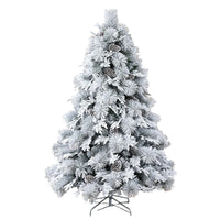 Flocked Christmas Tree with Large Cypress Branches for Scene Decoration