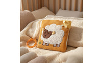 Cloth Book Crinkle Textile Book Sensory Toy Foldable Baby Books Lightweight for Babies, Stroller, Tummy Time