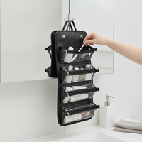 4-in-1 Detachable Hanging Travel Toiletry Bag Portable Foldable Cosmetic Organizer