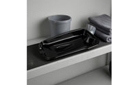 Slimline Oil Drain Pan Molded Pour Spout Plastic Oil Pan Raised Sides Automotive Tool Recessed Channel