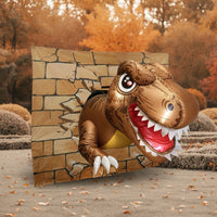 Inflatable Dinosaur Car Decoration Cartoon Dinosaur Trunk Inflatable Oversized Vehicle Trick-or-Treating Decor for Garage
