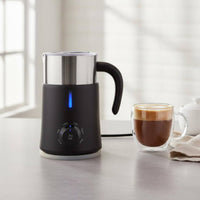 Electric Milk Frother Quiet Hot and Cold Frother Body Milk Foaming Machine for Home Cafe, Coffee Shop