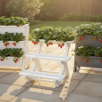 Self-Watering Vertical Garden Planter Stackable Vegetable Herb Flower Pot for Balcony Patio Indoor Outdoor