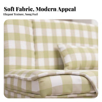 Space-Saving Fold-extendable Sleeper Loveseat Modern Minimalist aesthetic Sofa Bed firm density Foam padding transformable Couch Breathable Fabric for Apartment Dwellers, duos, Students, Small Apartments, Bedroom, Lounge Area