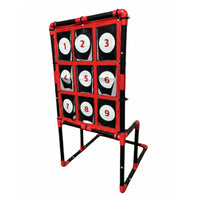 9 Pocket Pitcher Training Equipment Portable 9 Hole Pitching Net Foldable Baseball Pitching Target for Backyard