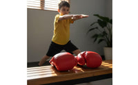 Slip-on Boxing Gloves Glossy Padded Multi-Layered for Sparring, Beginners, Kids