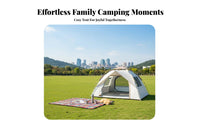 Waterproof Automatic Camping Tent Windproof Design Instant Quick-Setup Tent Wind Resistant Automatic Sun Shelter Protection for Families, Beginners, Overnight Trips, Picnics, Backyard, Beach