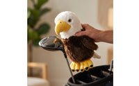 Soft Golf Club Cover with Eagle Design Animal-Shaped Driver Headcover Soft Wood Headcover Protective for Golfers, Driving Range