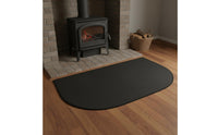 Semi-Circular Hearth Mat Multi-Functional Fireproof Fireplace Mat Easy to Use Resistant Hearth Rug for Grill