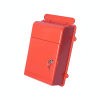 Locking Wall Mailbox Top Flap Cover Mail Storage Outdoor Use for Home
