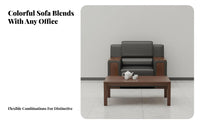 Modern Chinese Design Sofa and Armchair Ensemble Minimalist Aesthetic Office Furniture Professional Look Commercial Seating Long-Lasting Comfort for Business Owners, Interior Designers, Reception Area, Meeting Room, Lounge, Breakroom