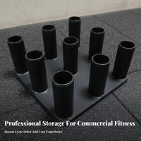 Wall Mounted Barbell Rack Space Saving Barbell Wall Rack Commercial Grade Gym Organizer
