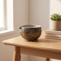 Matcha Bowl with Spout Textured   with Spout Vintage Matcha Bowl for Home