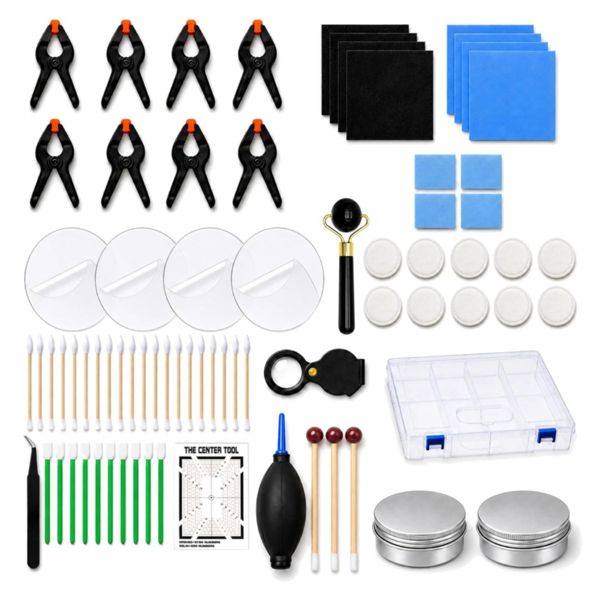 Allall-Encompassing Trading Card Cleaning Kit Secure Card Cleaning Kit with Plastic Case Compact Portable for Hobbyists