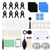 Allall-Encompassing Trading Card Cleaning Kit Secure Card Cleaning Kit with Plastic Case Compact Portable for Hobbyists