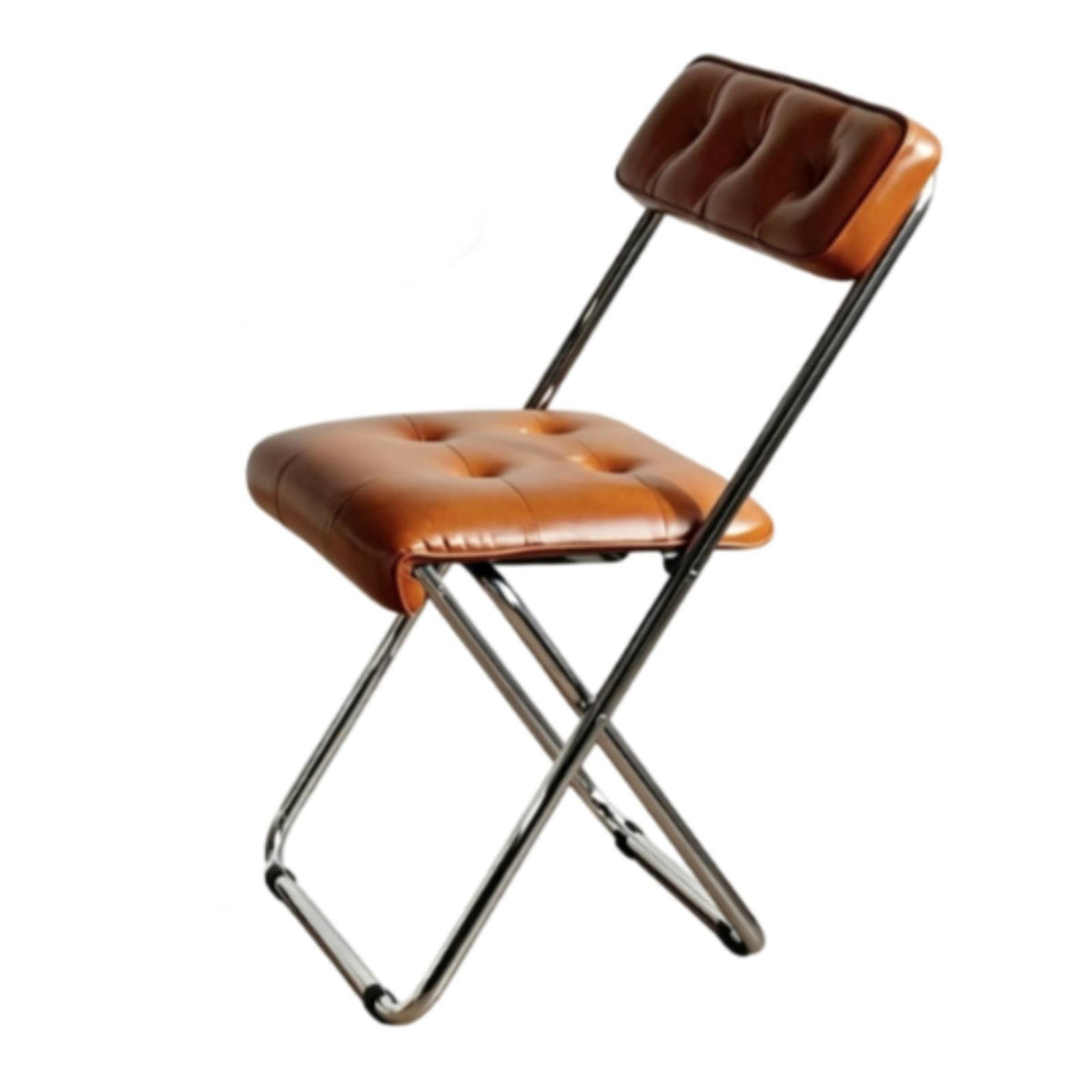 Padded Folding Chair Upholstered Furniture Compact for Home Office