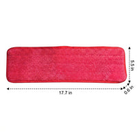 Color Coded Spray Mop Replacement Pads and Mop Heads Replacement, Flat Microfiber No Shedding Head for Hospital, Hotel and Commercial Cleaning