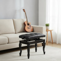 Piano Bench with Adjustable Height Tufted Piano Bench Comfortable for Students