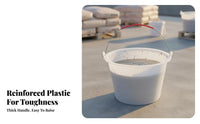 Construction Cement Bucket Reusable Heavy-Duty Bucket Versatile Pail with Handle for Builders, Garden, Gardening, Workshop