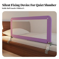 Sturdy Steel Frame Adjustable Height Bed Easy Installation Foldable Bed Safety Silent Folding Infant Bedside Guard Breathable Mesh for Toddlers, Babies, Parents, Nursery, Bedroom, Home