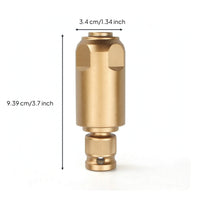 One-Piece Wrench to Drill Adapter Knurled Power Wrench Adapter with Hex Shoulder Metal Tool Multipurpose for Electricians