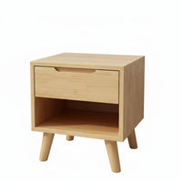 Modern Design 2-Drawer Nightstand Nordic Design Two-Drawer End Table Space Saving Household Furniture Multi-Purpose for Apartment Dwellers, Homeowners, Students, Bedroom, Small Areas, Dorm Room, Entryway