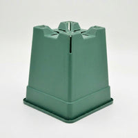 Square Planter Box, Recycled Heavy Duty Outdoor Container with Feet, Smooth Floor Standing Indoor Planter