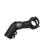 Aluminum Alloy Adjustable Handlebar Stem Four-Bolt Adjustable Cycle Stem Matte Black Hardware Lightweight for Cyclists, Mountain Bikes