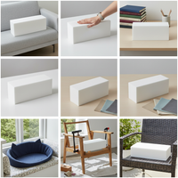 High-Density Sponge Sofa Cushion for Bay Window, 50D-65D Non-Collapsing Foam Pad