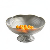 With Drainer Fruit Draining Bowl Elegant Design Snack Tray Versatile Snack and Appetizer Tray Easy to Clean for Living Room, Coffee Table, Party, Kitchen Counter