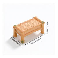 Mini Bamboo Miniature Furniture Rustic Micro Landscape Accessory Realistic Dollhouse Accessories Lifelike for Hobbyists