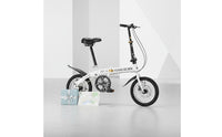 Variable Speed 20 Inch Folding Bike Installation-without Cost Portable Lightweight Bike Double Disc Brakes Personal Vehicle High-Carbon Steel Frame for Students