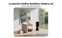 distinctive Shape Round Pedestal Table Slim availableline Sculptural Pedestal Table Modern Look Household Furniture Elegant Design for Interior Designers, Art Lovers, Living Room, Bedroom, Entryway, Lounge Area