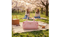 Dot Pattern Bag Slouchy Shoulder Bag with Exterior Pocket Versatile