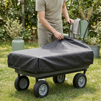 Wagon Cart Cover Waterproof Wagon Cover with Drawstring Weatherproof Dustproof for Gardeners, Yard Work