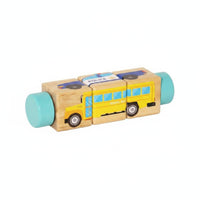 Early Learning Rotating Wooden Block Game Cognitive Development Educational Block Game Toy Fine Movement Skills Wooden Cylinder Matching Toy Color Recognition for Toddlers, Kids, Babies, Home Play, Preschool, Daycare