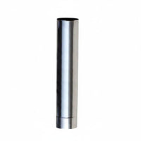 Heat Resistant Stainless Steel Exhaust Pipe Long-Lasting Metal Heater Pipe Easy to Install for DIY Enthusiasts, HVAC Technicians