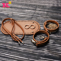 New Handmade Crochet Bag Bottom, Strap, Handle, Drawstring Set with Hardware, DIY Weaving Material Kit, 25*12
