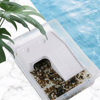 Textured Reptile Hide Turtle Basking Resting Spot, Multi-Functional Aquarium Caves and Hides, Polypropylene Resting Shelter with Feeding Area