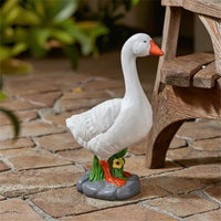 Goose Statue Outdoor Garden Goose Decor Authentic Yard Art for Flower Bed