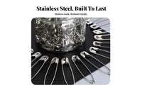 Secure Lock Safety Pin Sturdy and Long-Lasting Tagging Pin Thickened for Seamstresses, Homemakers, Household, Craft Room, Home Repair
